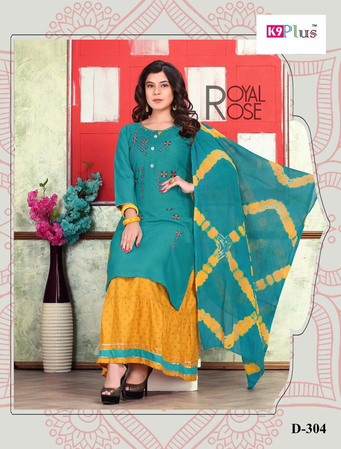 K9 Plus Renisha Latest Embroidery Rayon Redymade Collection